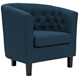 Prospect 3 Piece Upholstered Fabric Loveseat and Armchair Set in Azure