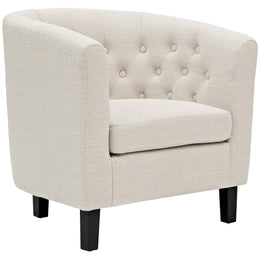 Prospect 2 Piece Upholstered Fabric Armchair Set in Beige