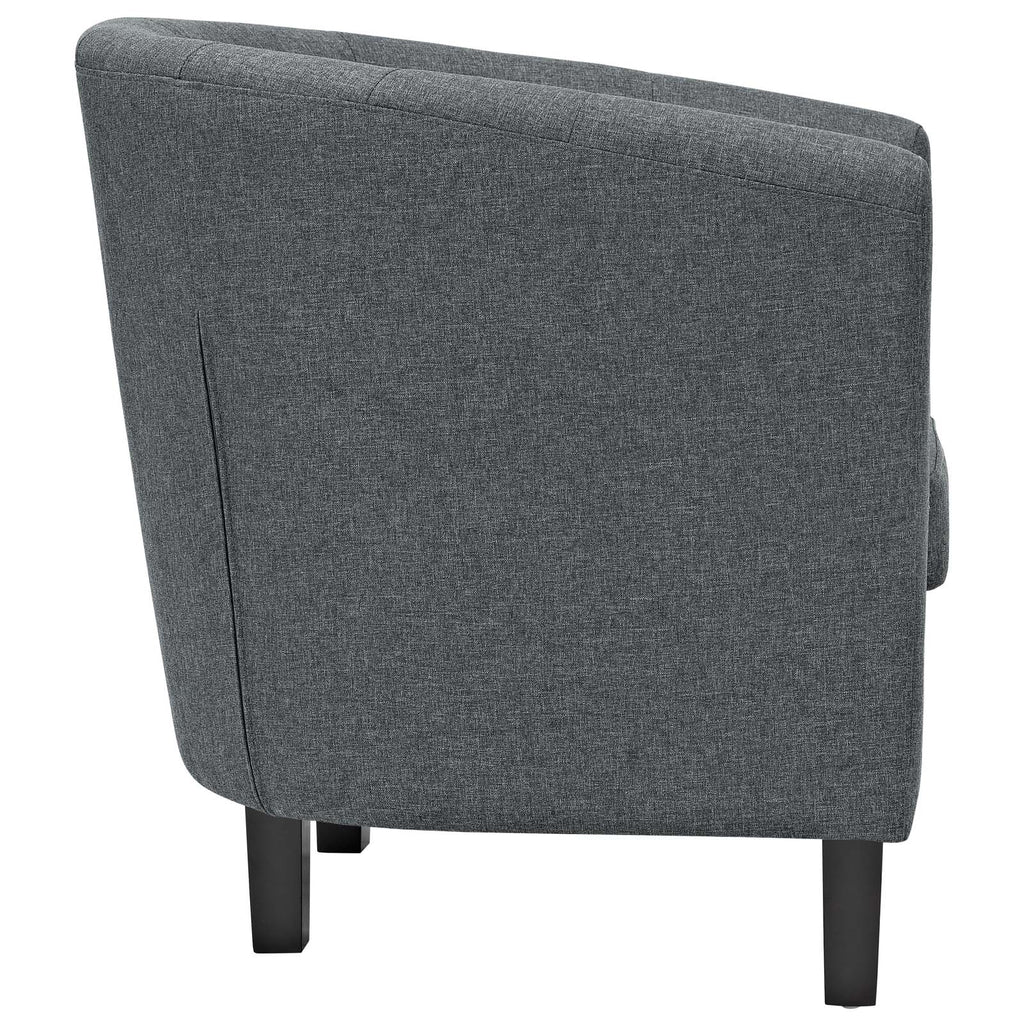Prospect 2 Piece Upholstered Fabric Armchair Set in Gray