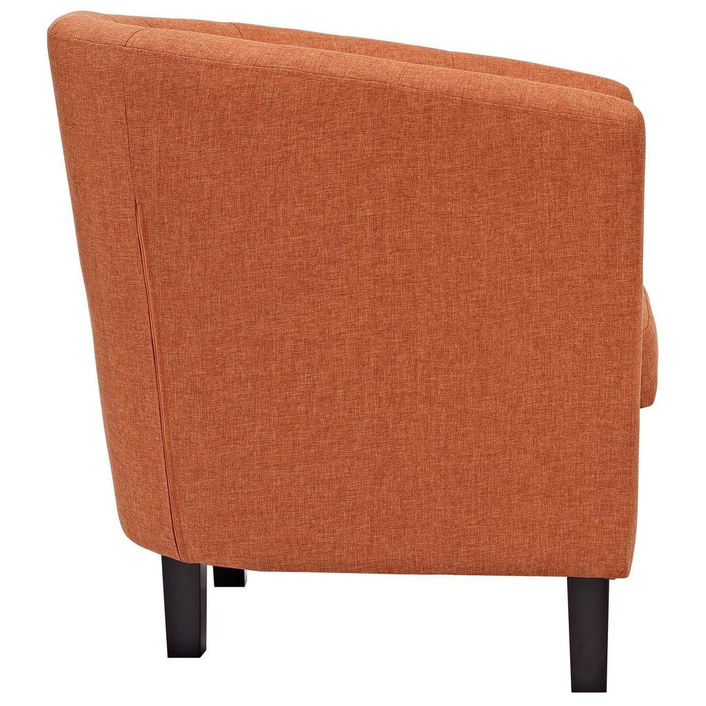 Prospect 2 Piece Upholstered Fabric Armchair Set in Orange