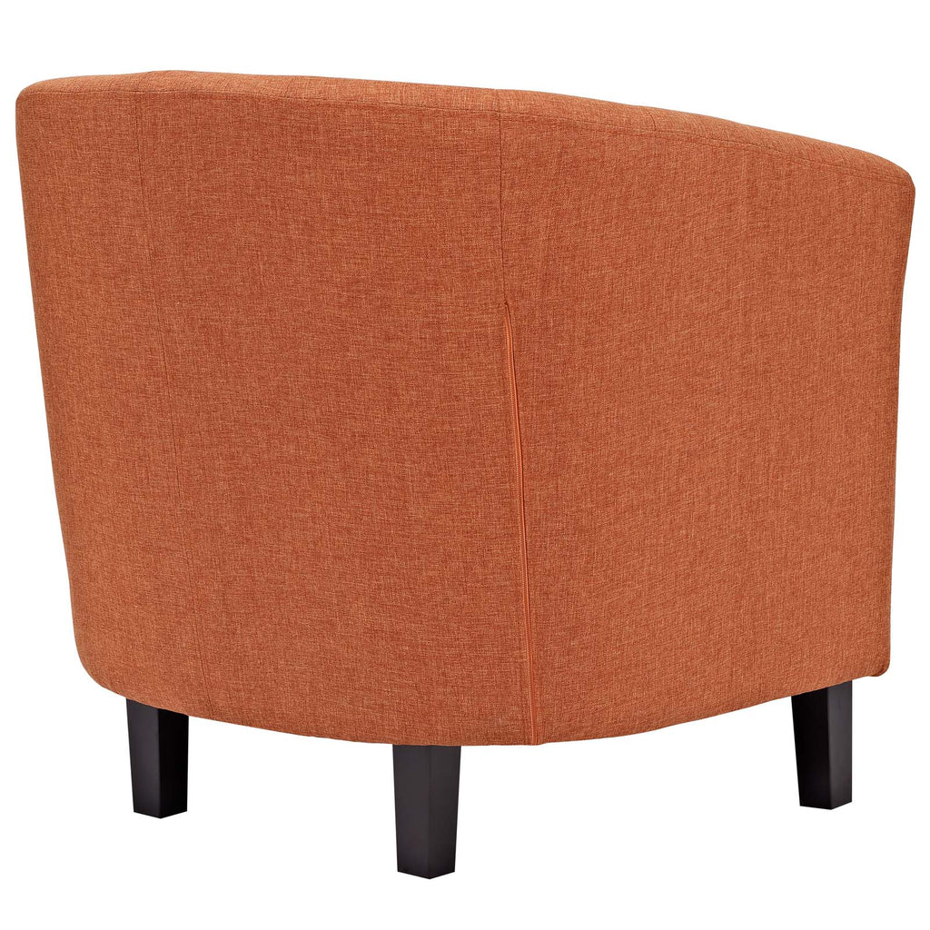 Prospect 2 Piece Upholstered Fabric Armchair Set in Orange