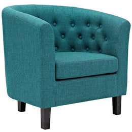 Prospect 2 Piece Upholstered Fabric Armchair Set in Teal