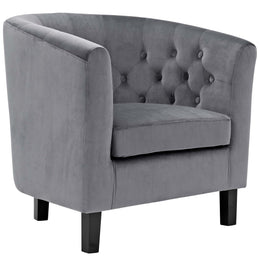 Prospect 2 Piece Performance Velvet Armchair Set in Gray