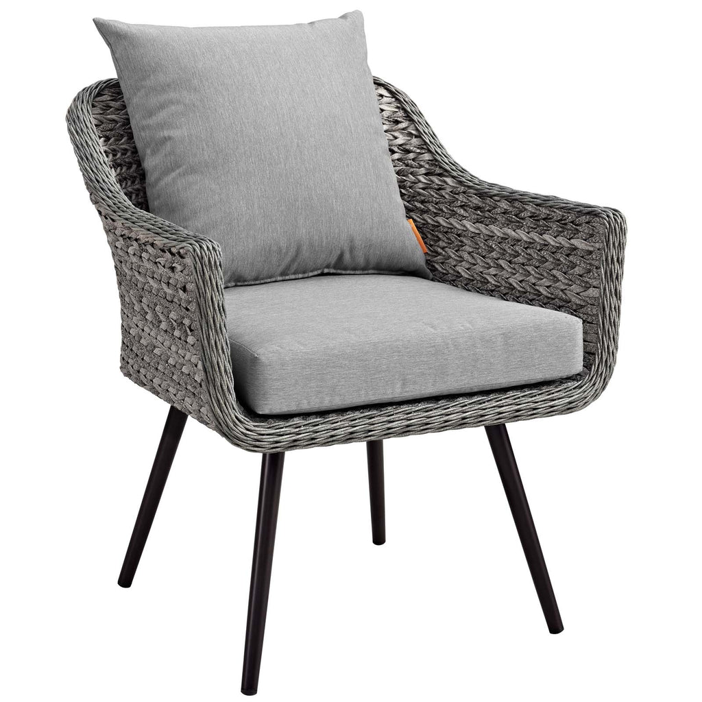 Endeavor 3 Piece Outdoor Patio Wicker Rattan Loveseat and Armchair Set