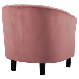 Prospect Channel Tufted Performance Velvet Armchair in Dusty Rose