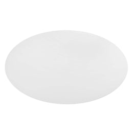 Lippa 78" Oval Wood Dining Table in Gold White