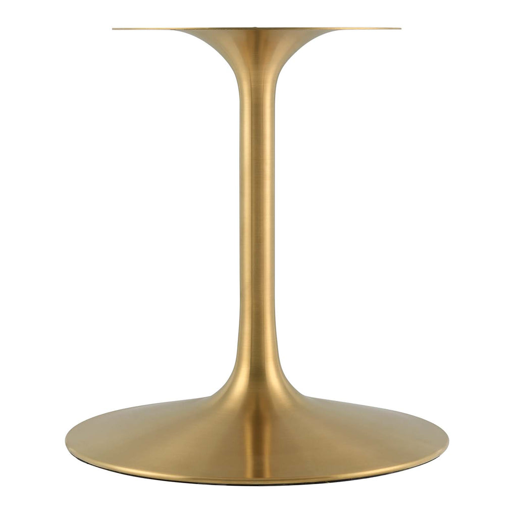 Lippa 78" Oval Wood Dining Table in Gold White