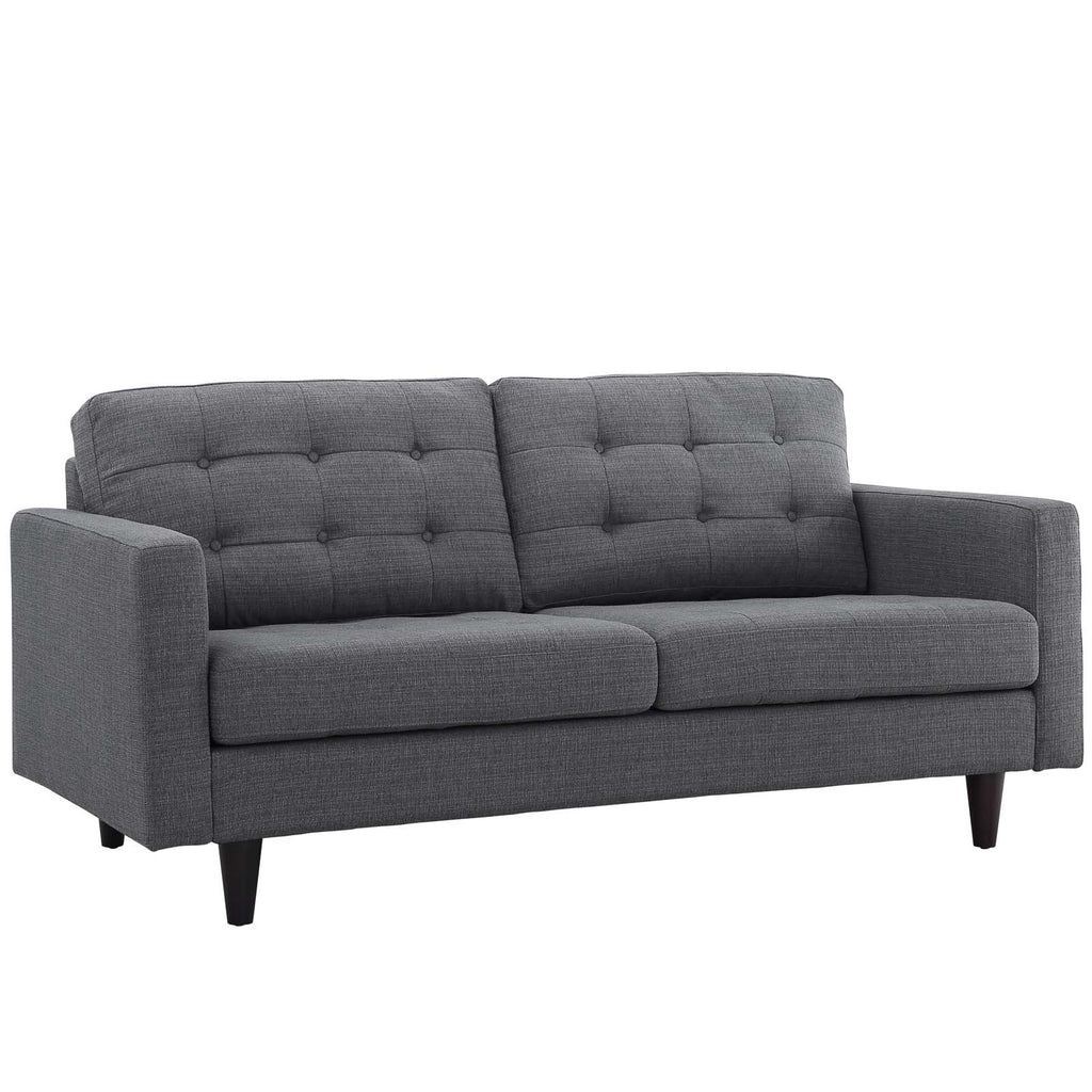 Empress Sofa,Loveseat and Armchair Set of 3 in Gray