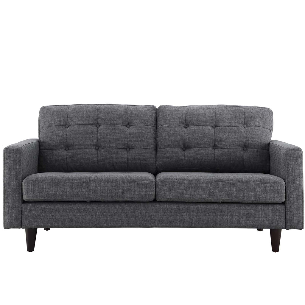 Empress Sofa,Loveseat and Armchair Set of 3 in Gray