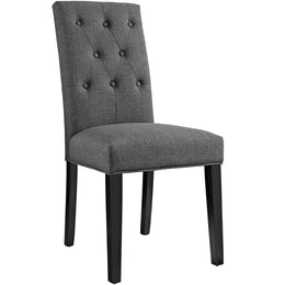 Confer Dining Side Chair Fabric Set of 4 in Gray