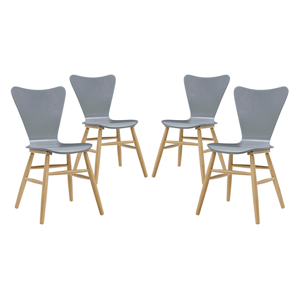 Cascade Dining Chair Set of 4 in Gray