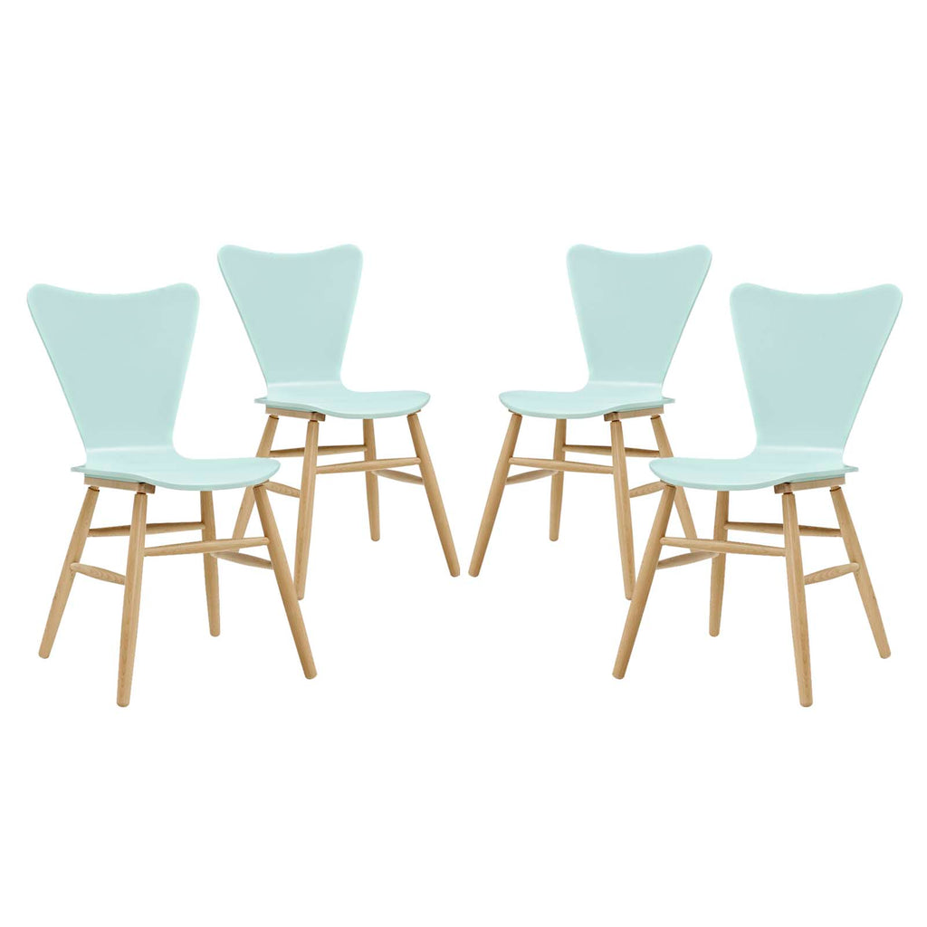 Cascade Dining Chair Set of 4 in Light Blue