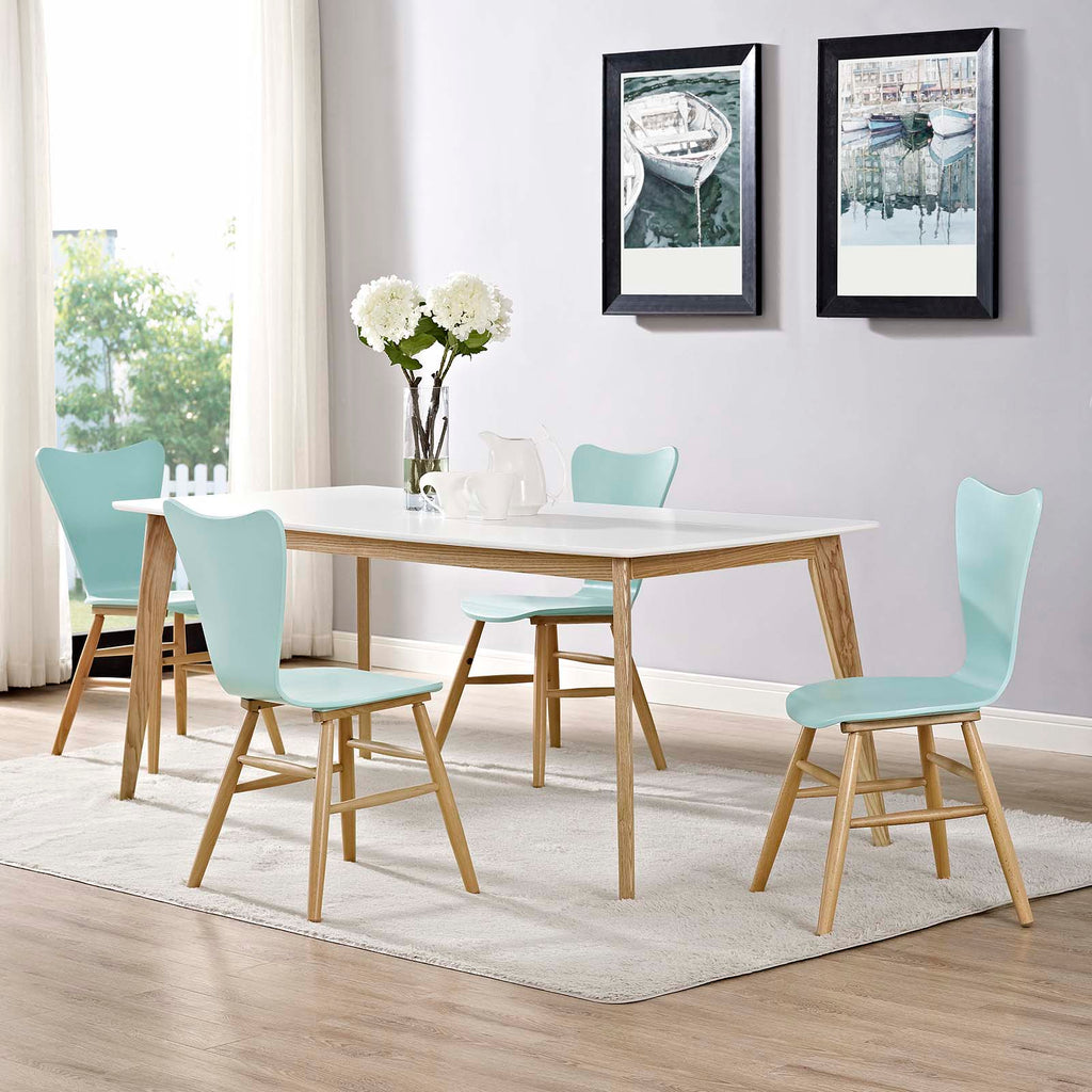 Cascade Dining Chair Set of 4 in Light Blue