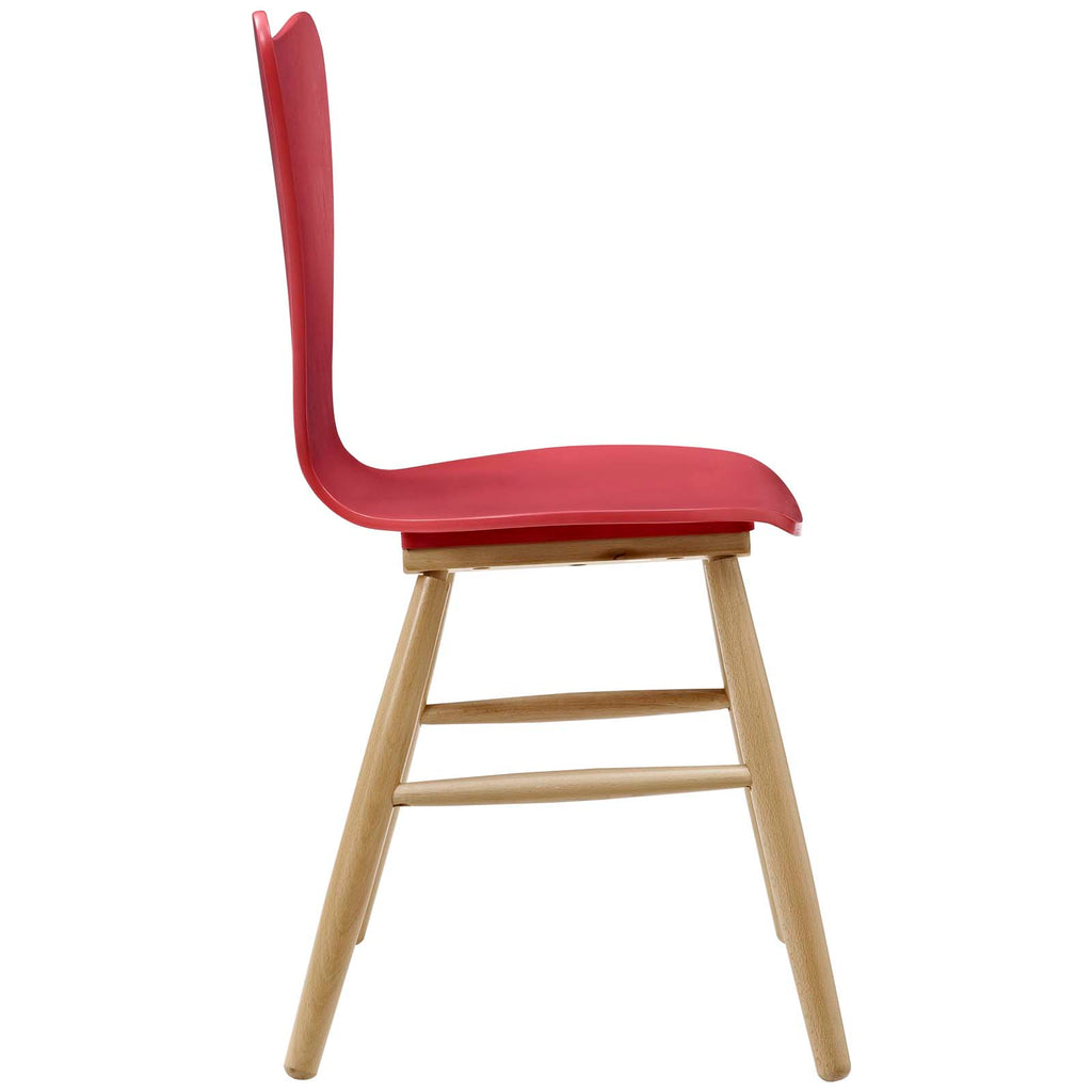 Cascade Dining Chair Set of 4 in Red