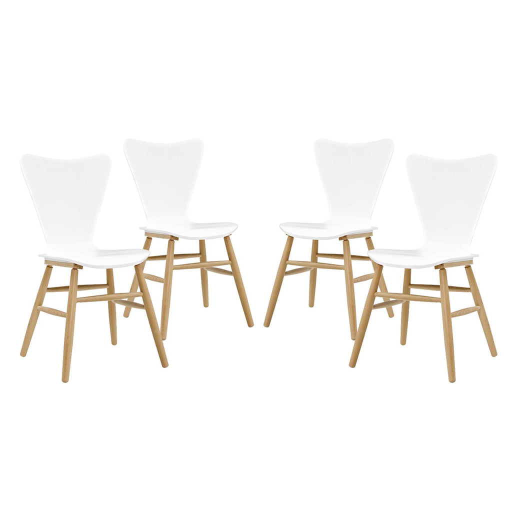 Cascade Dining Chair Set of 4 in White