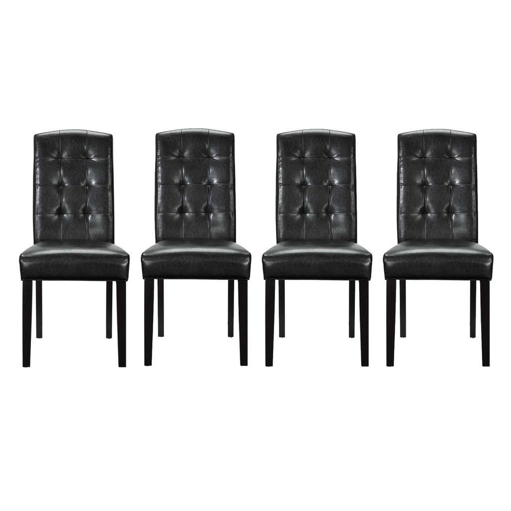 Perdure Dining Chairs Vinyl Set of 4