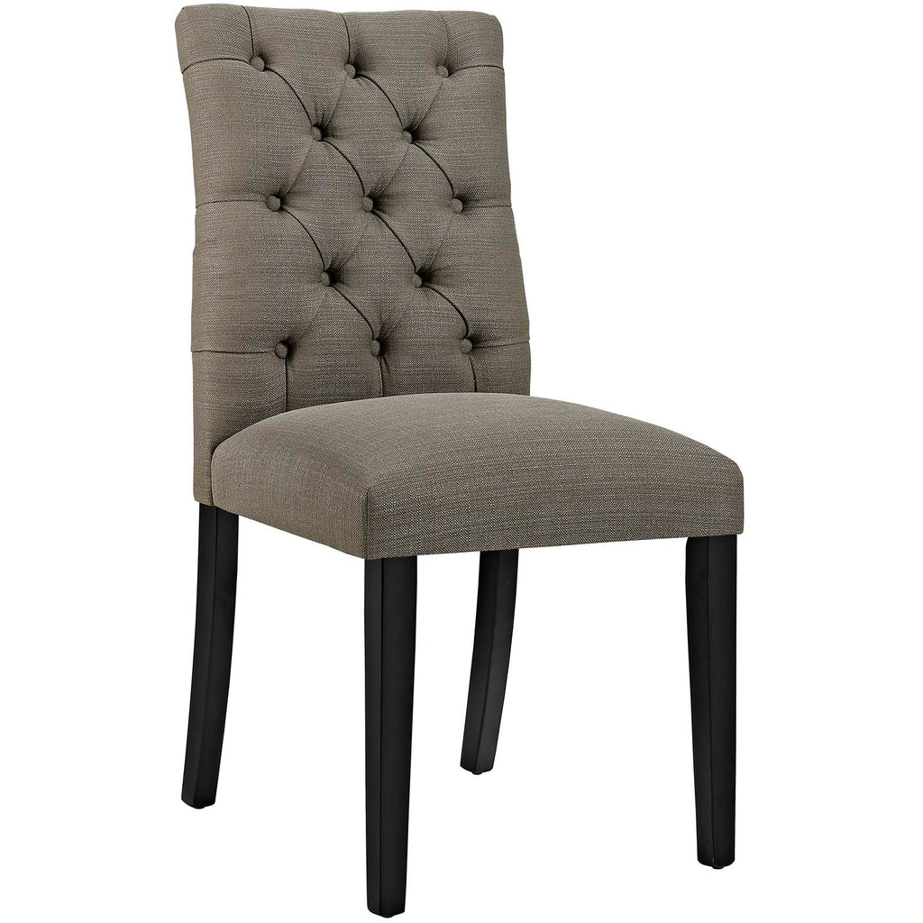 Duchess Dining Chair Fabric Set of 2 in Granite