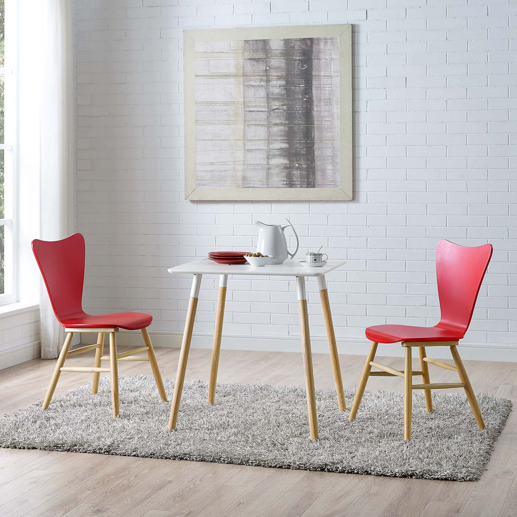 Cascade Dining Chair Set of 2 in Red