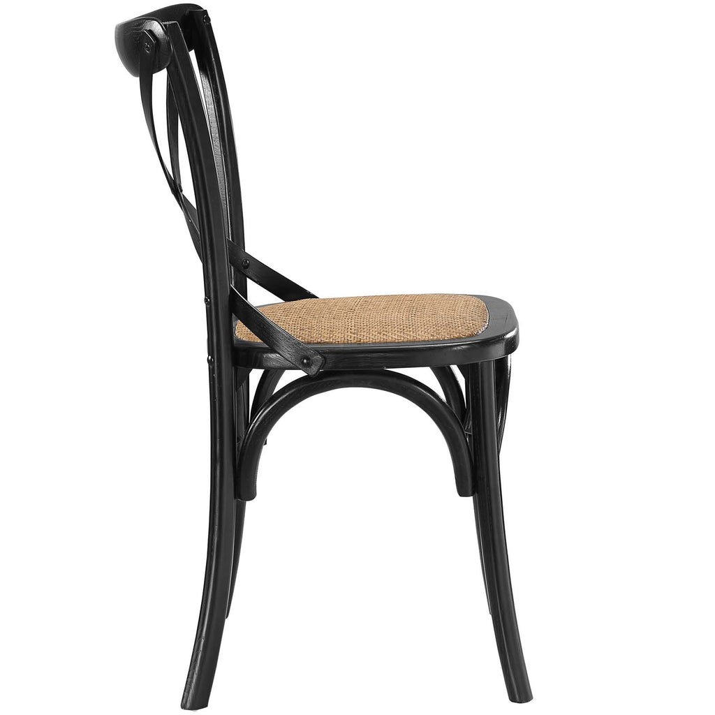 Gear Dining Side Chair Set of 2 in Black