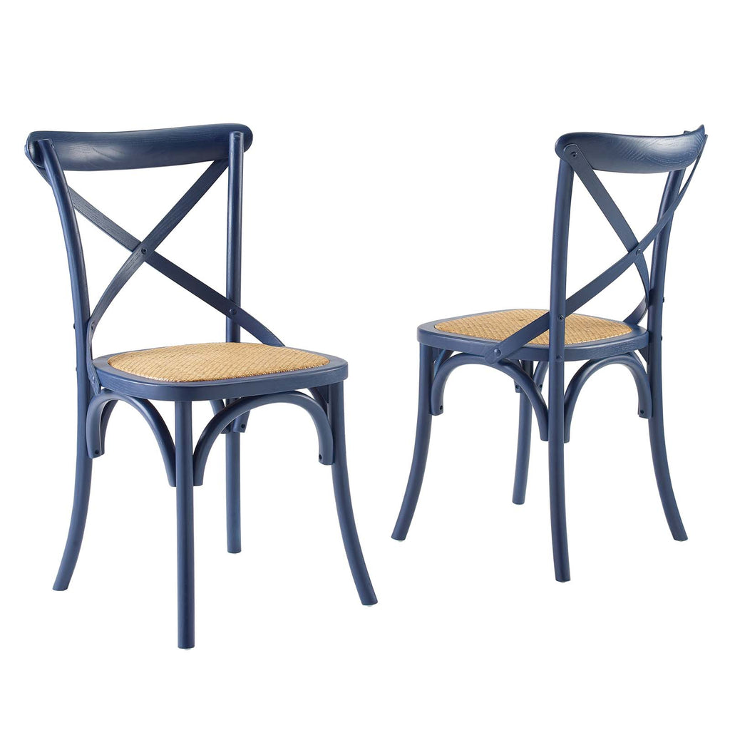 Gear Dining Side Chair Set of 2 in Midnight Blue