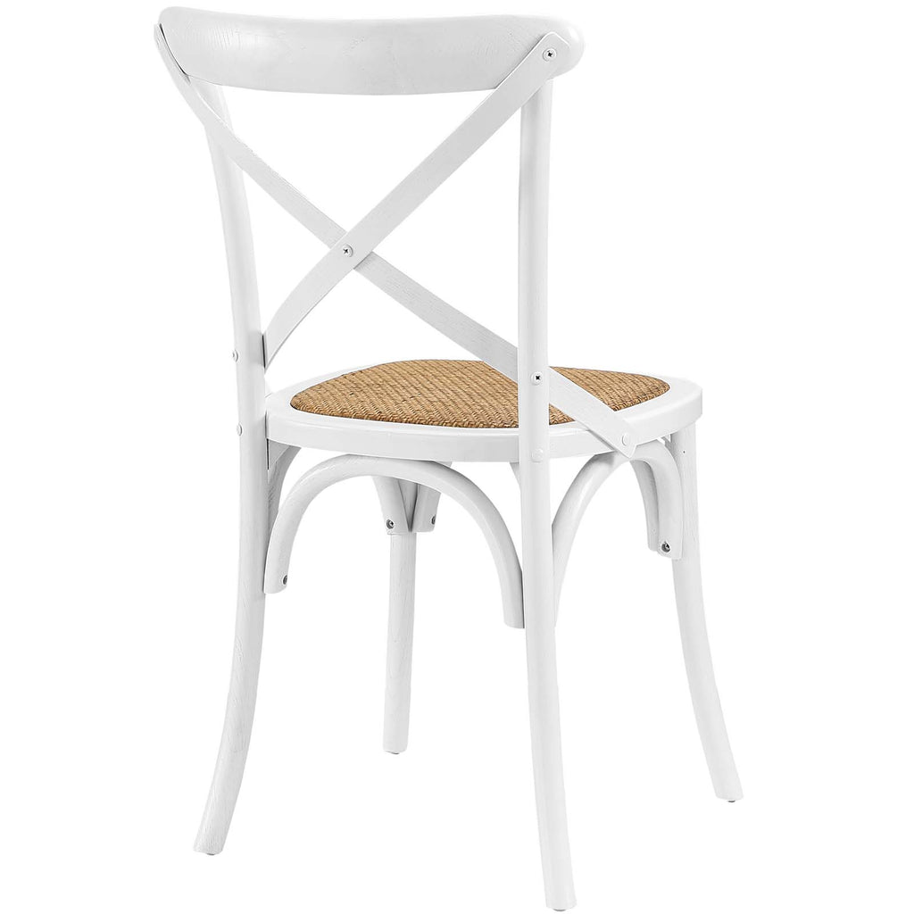 Gear Dining Side Chair Set of 2 in White