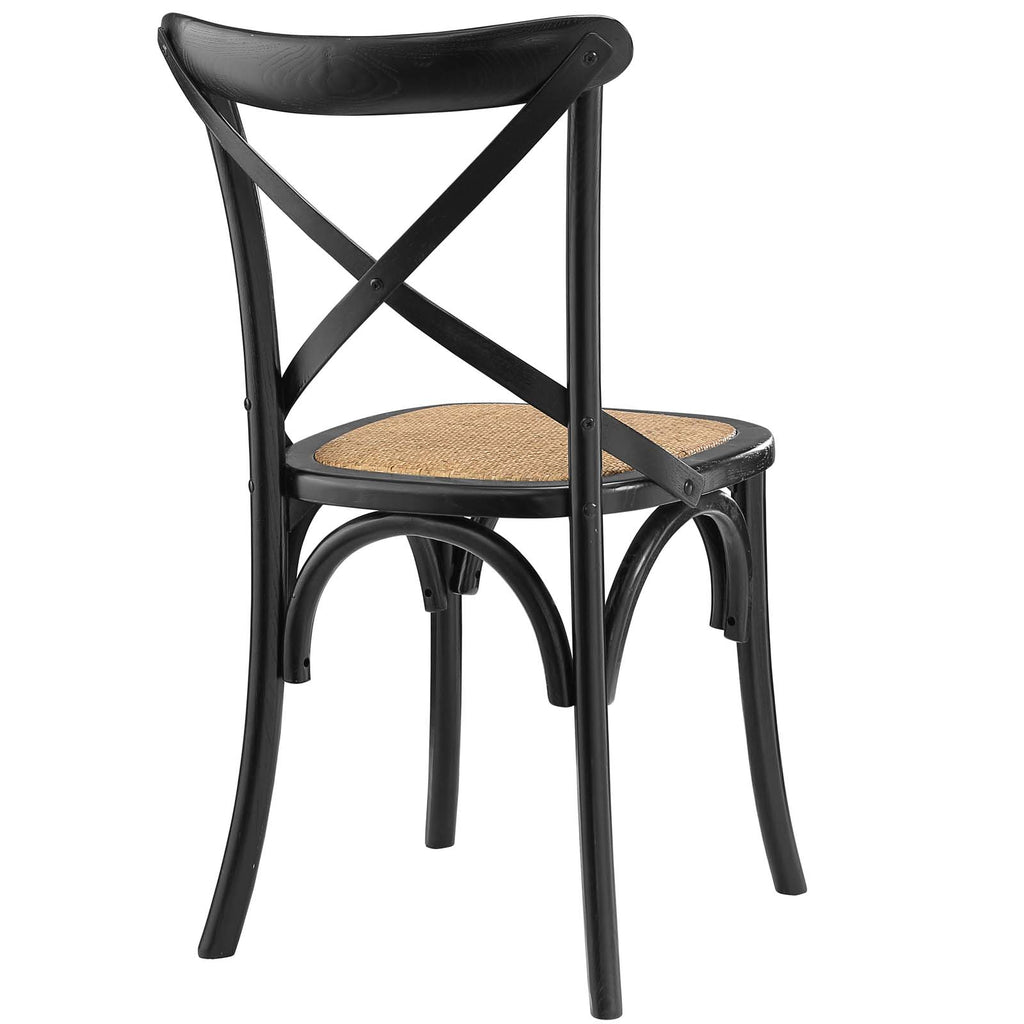 Gear Dining Side Chair Set of 4 in Black