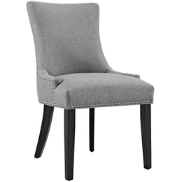 Marquis Dining Chair Fabric Set of 4 in Light Gray