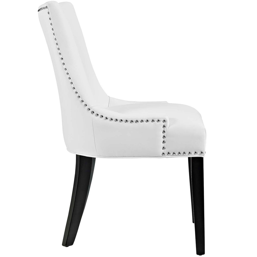 Marquis Dining Chair Faux Leather Set of 2 in White