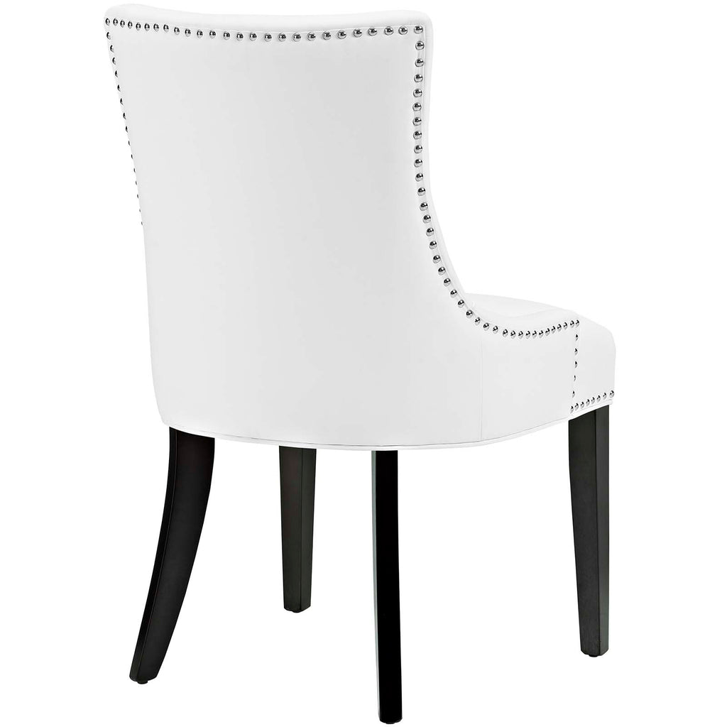 Marquis Dining Chair Faux Leather Set of 2 in White