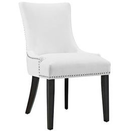 Marquis Dining Chair Faux Leather Set of 4 in White