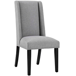 Baron Dining Chair Fabric Set of 4 in Light Gray