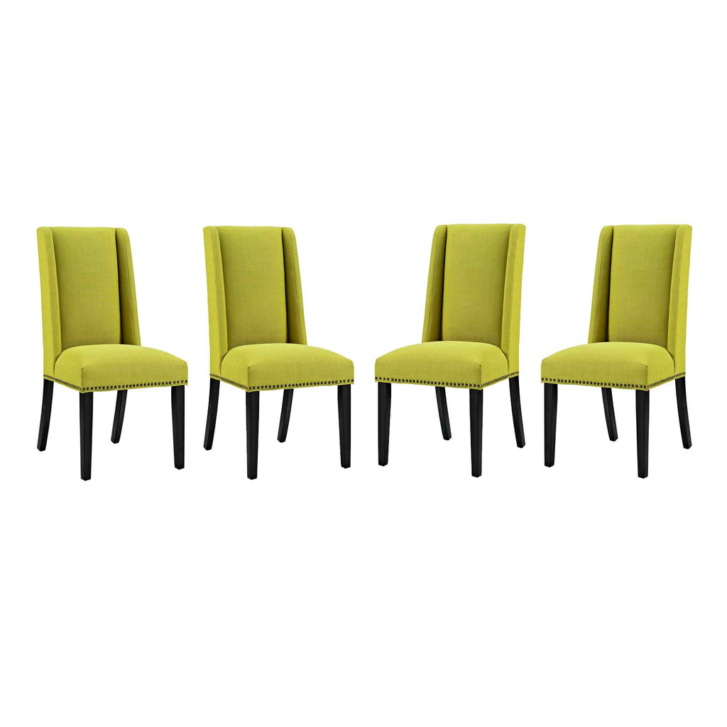 Baron Dining Chair Fabric Set of 4 in Wheatgrass