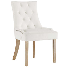 Pose Dining Chair Performance Velvet Set of 2 in Ivory