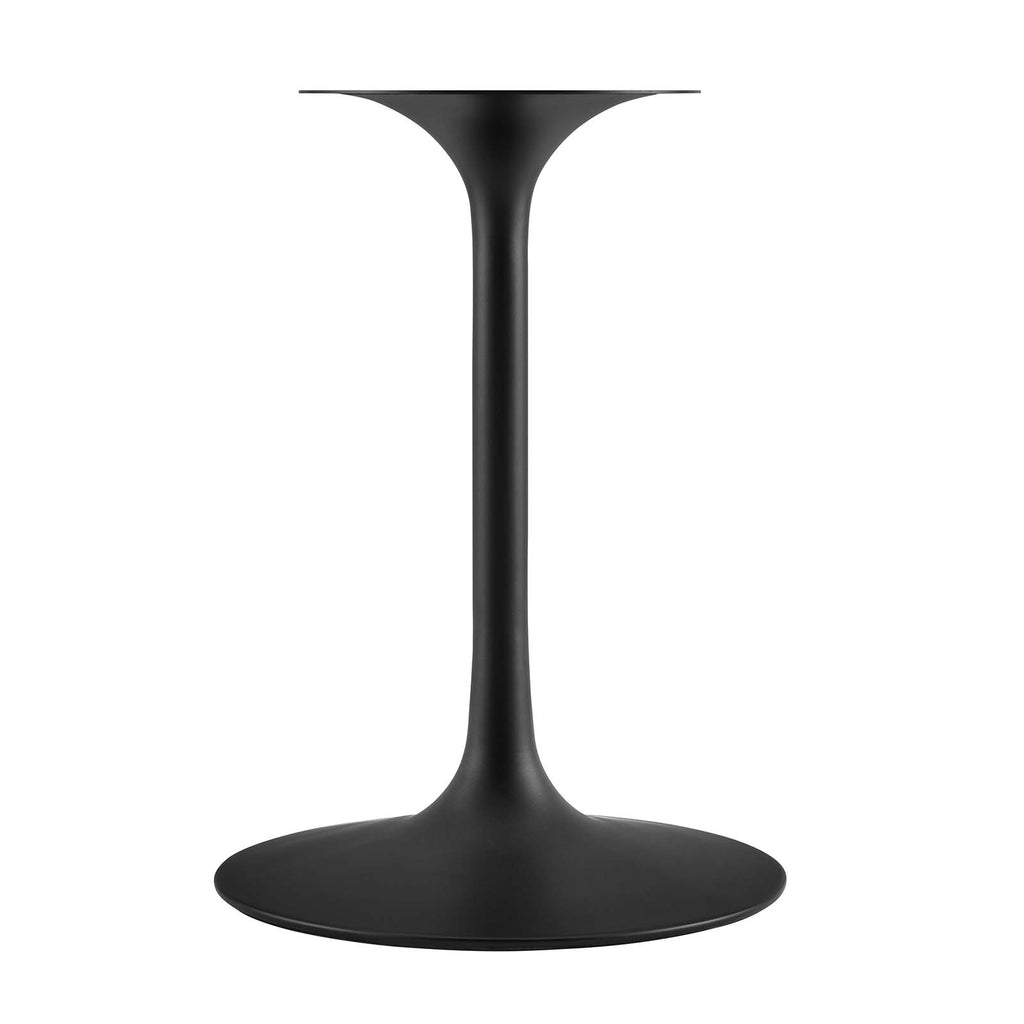 Lippa 36" Square Wood Top Dining Table in Black White