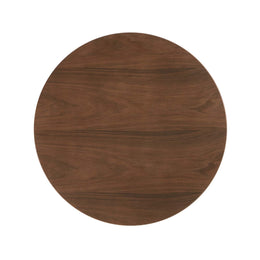 Lippa 36" Round Walnut Dining Table in Black Walnut