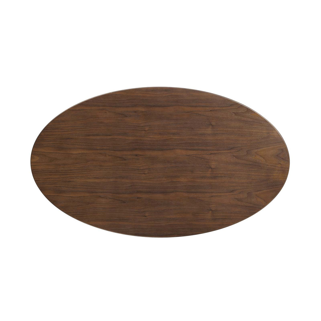 Lippa 48" Oval Walnut Dining Table in Black Walnut