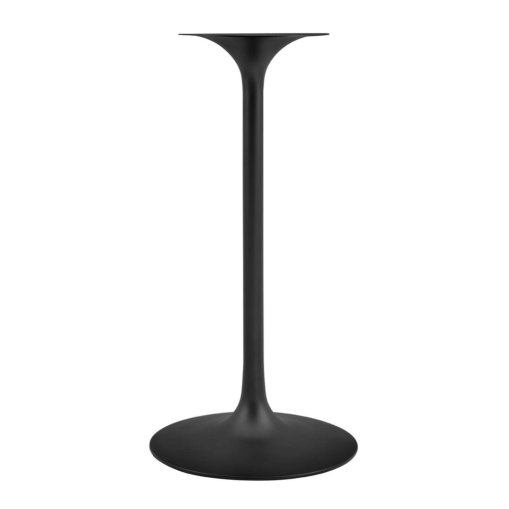 Lippa 28" Round Wood Bar Table in Black White