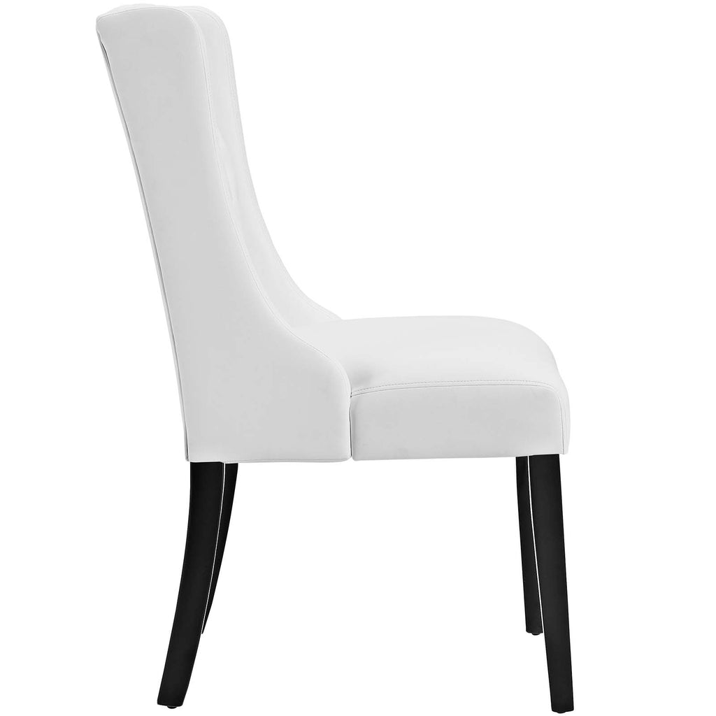 Baronet Dining Chair Vinyl Set of 4 in White