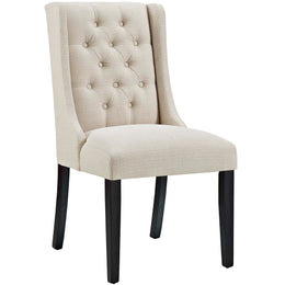 Baronet Dining Chair Fabric Set of 2 in Beige