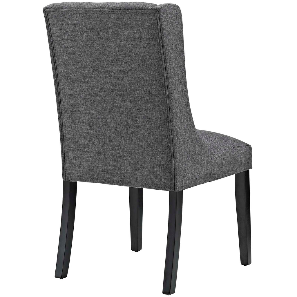 Baronet Dining Chair Fabric Set of 2 in Gray