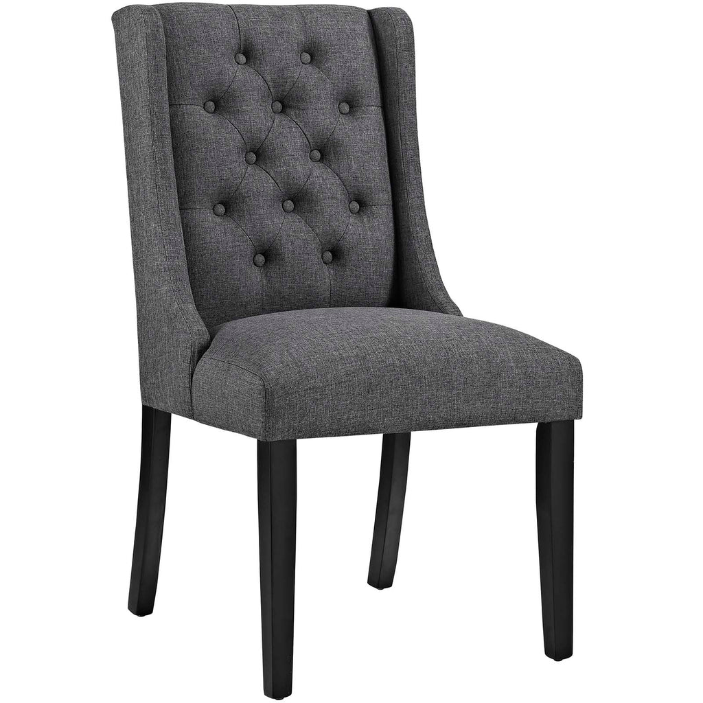 Baronet Dining Chair Fabric Set of 4 in Gray