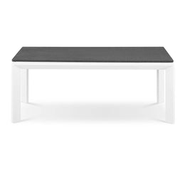 Riverside Aluminum Outdoor Patio Coffee Table in White