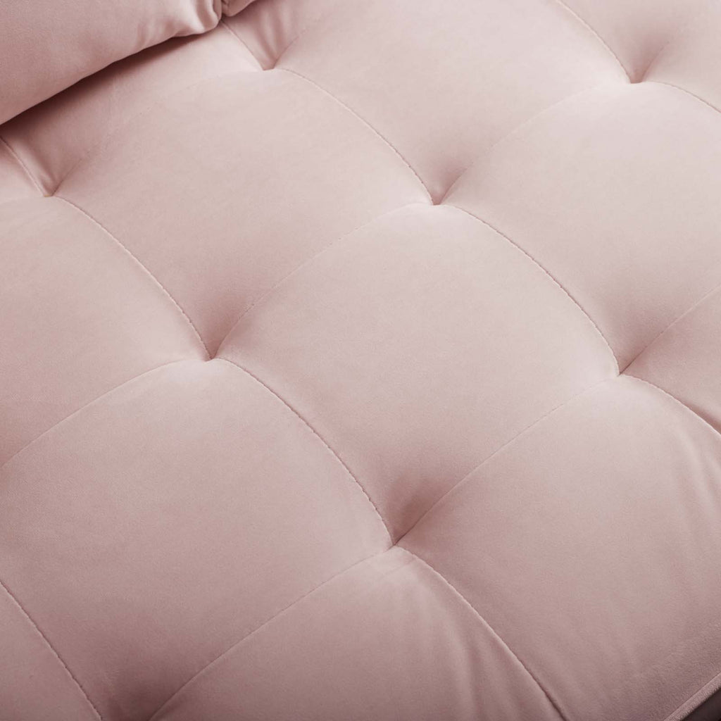 Valour Performance Velvet Sofa in Pink