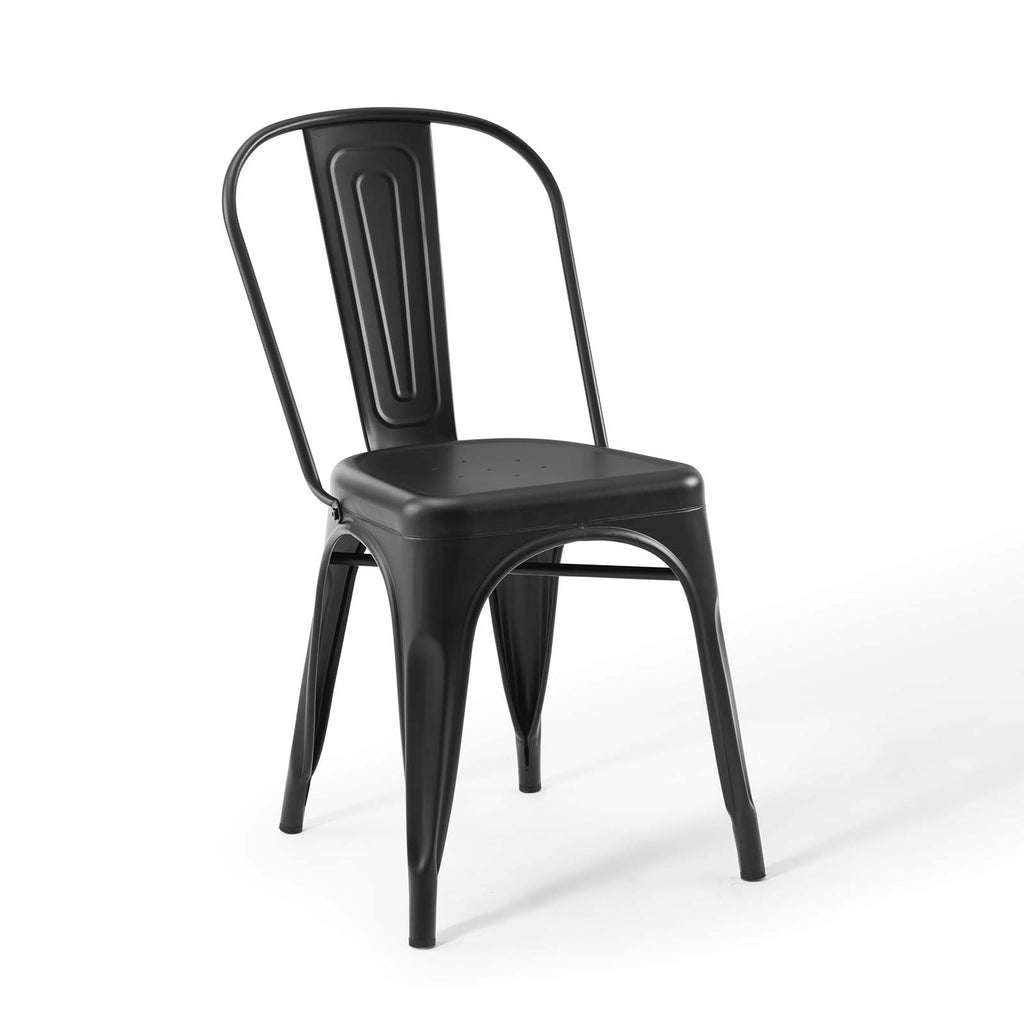 Promenade Bistro Dining Side Chair Set of 2 in Black