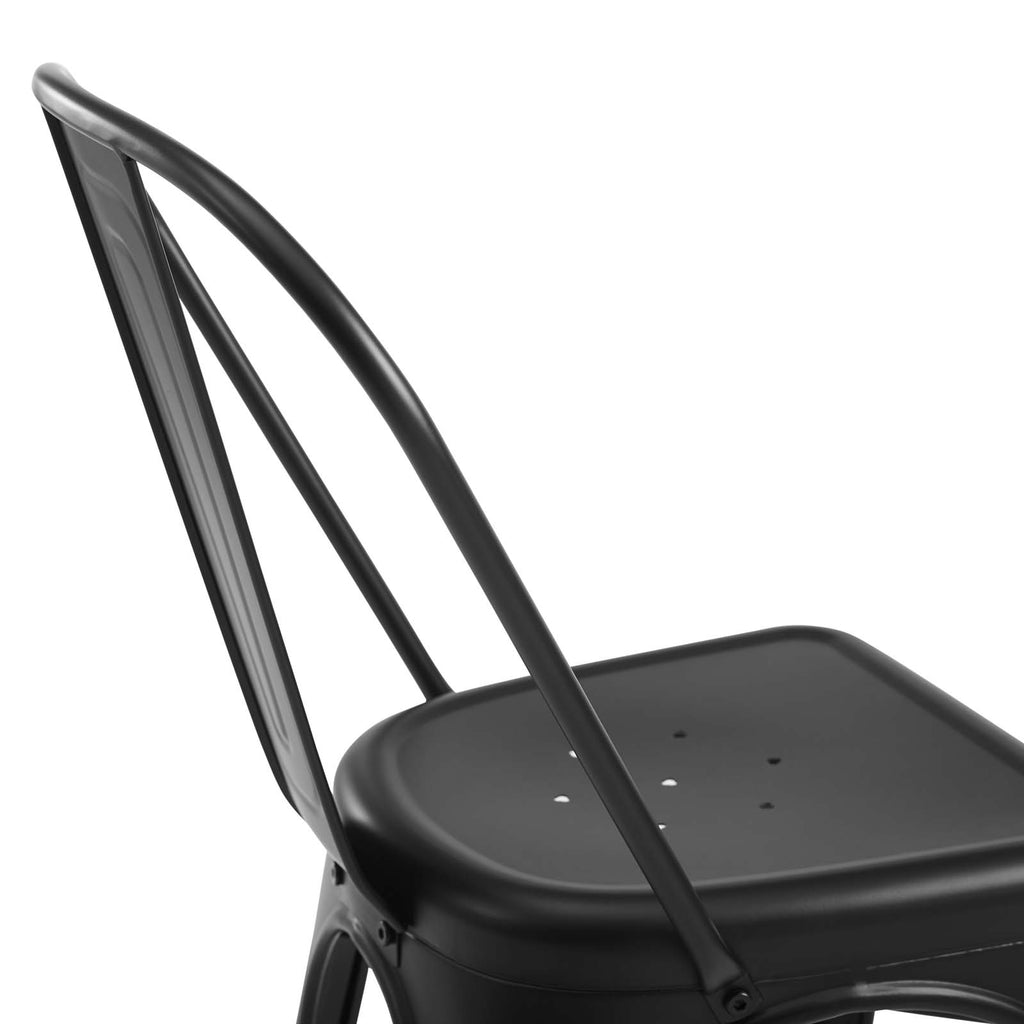Promenade Bistro Dining Side Chair Set of 2 in Black