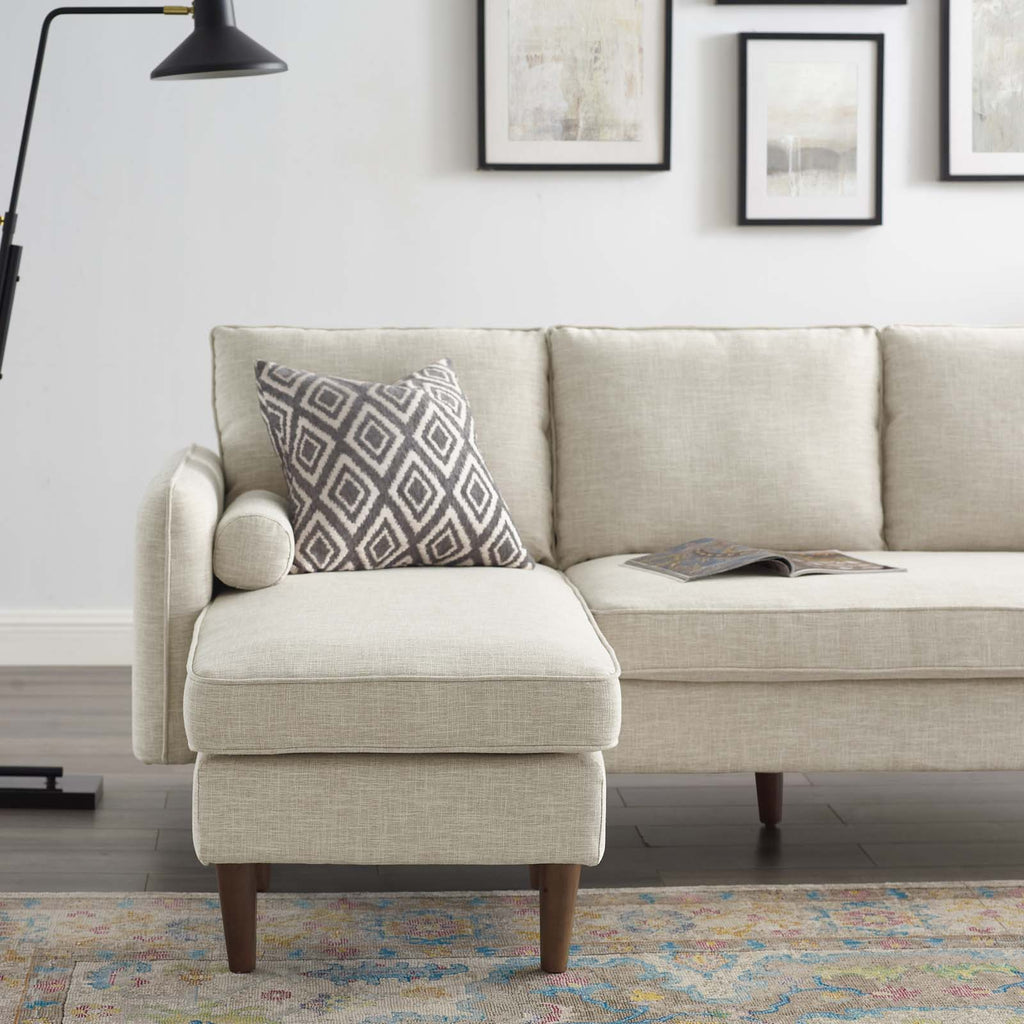 Revive Upholstered Right or Left Sectional Sofa in Beige