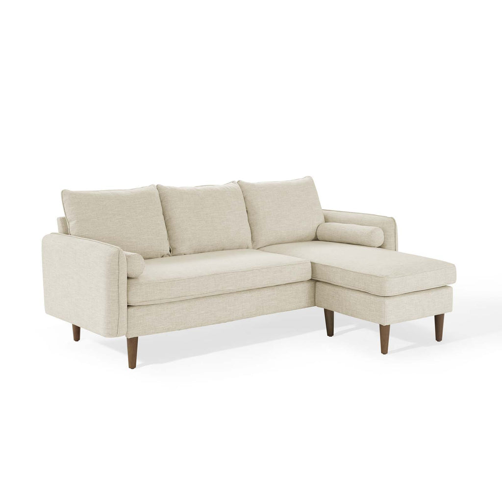 Revive Upholstered Right or Left Sectional Sofa in Beige