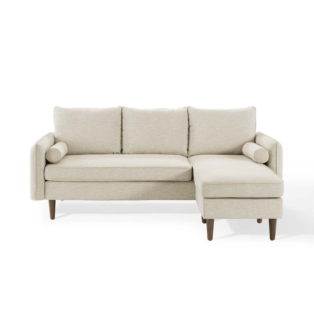 Revive Upholstered Right or Left Sectional Sofa in Beige