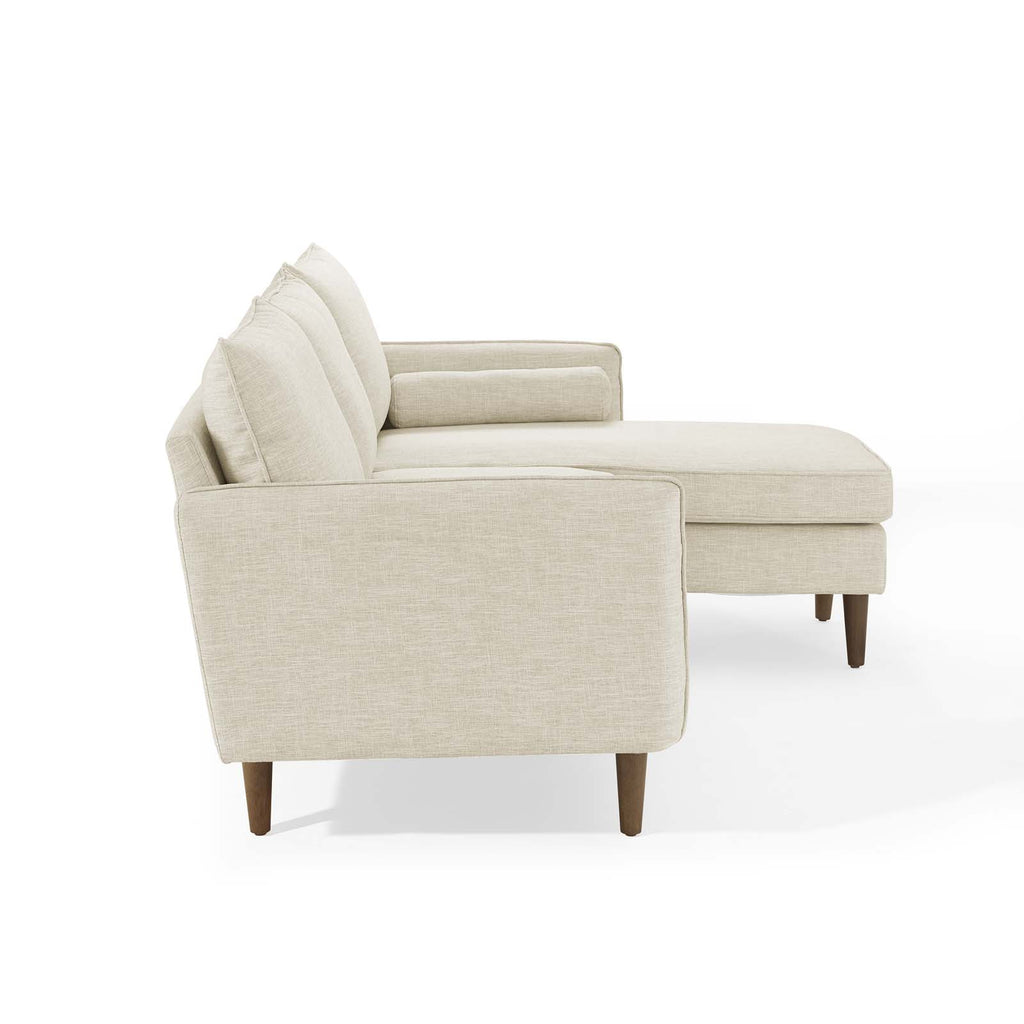 Revive Upholstered Right or Left Sectional Sofa in Beige