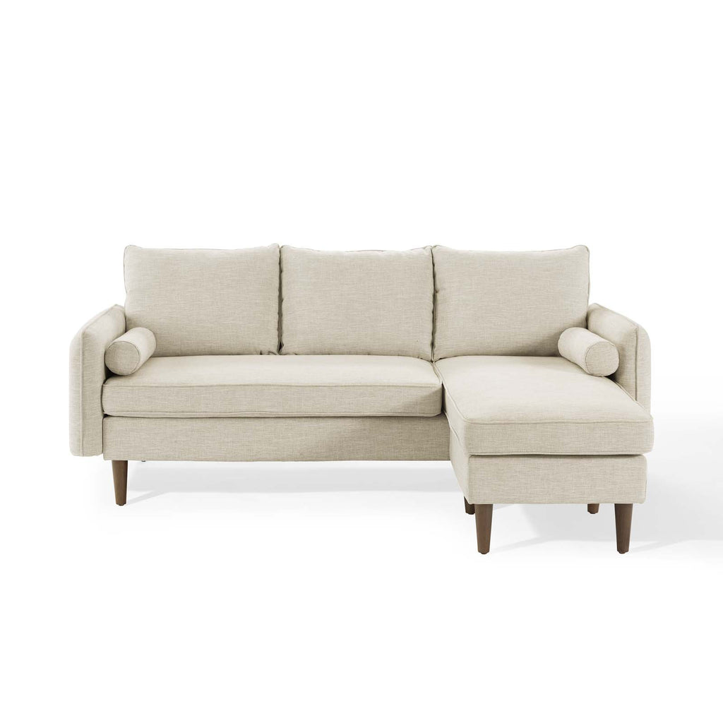 Revive Upholstered Right or Left Sectional Sofa in Beige